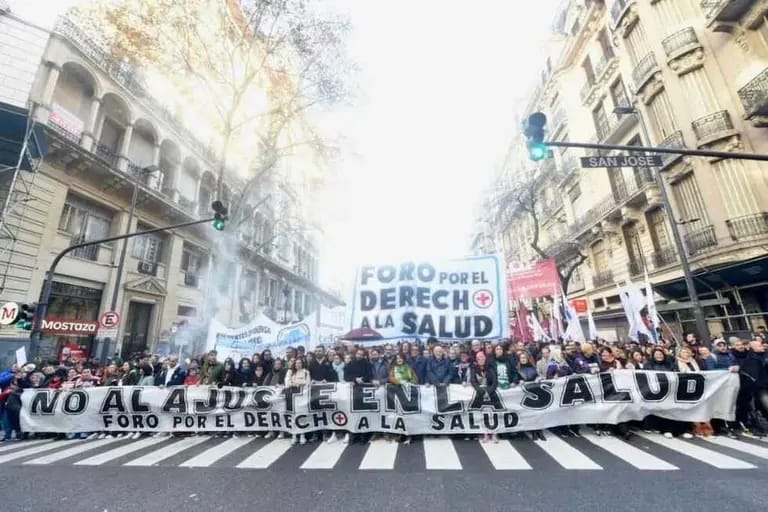 Movilización del Foro por el Derecho a la Salud