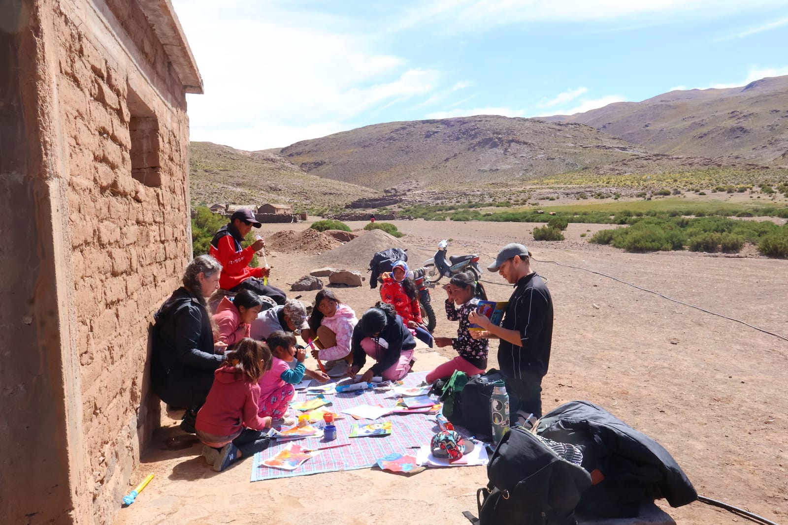 Taller de salud con chicos y chicas en el territorio